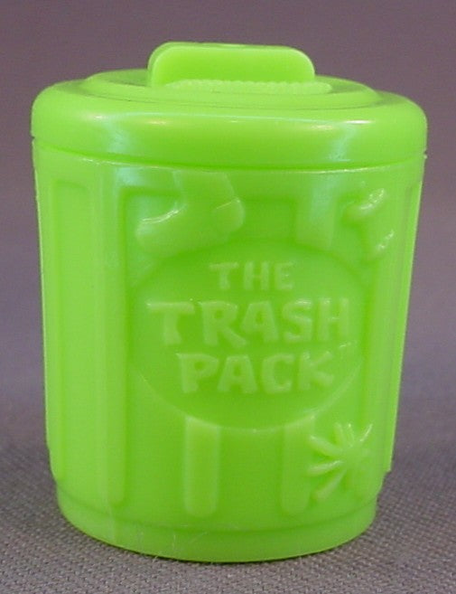 Trash Pack Trashies Green Garbage Can Container With A Lid That Opens, 1 1/2 Inches Tall, 2011 Moose