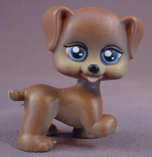 My Pet Pals Chic Dolls Boutique Dark Brown Dog Figure, The Head Turns, 2 Inches Tall, 2008