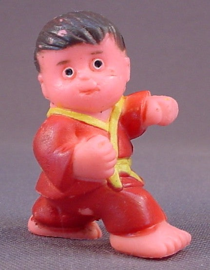 Soma Judo Wrestler PVC Figure In A Red Robe, 1 5/8 Inches Tall, Martial Arts