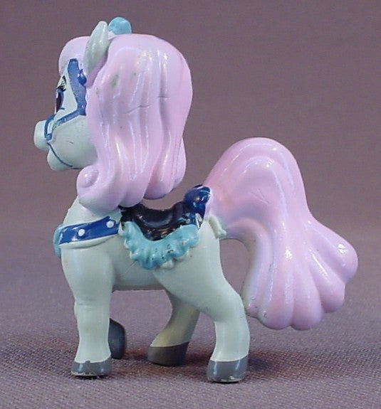 Disney Palace Pets Cinderella's Horse Bibbidy, 1 3/4 Inches Tall, Blue With A Pink Mane And Tail