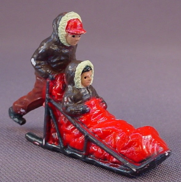 Safari Ltd Arctic PVC Figures Lot, Dog Sled Musher, Igloo Which Is 1 3/4 Inches Long
