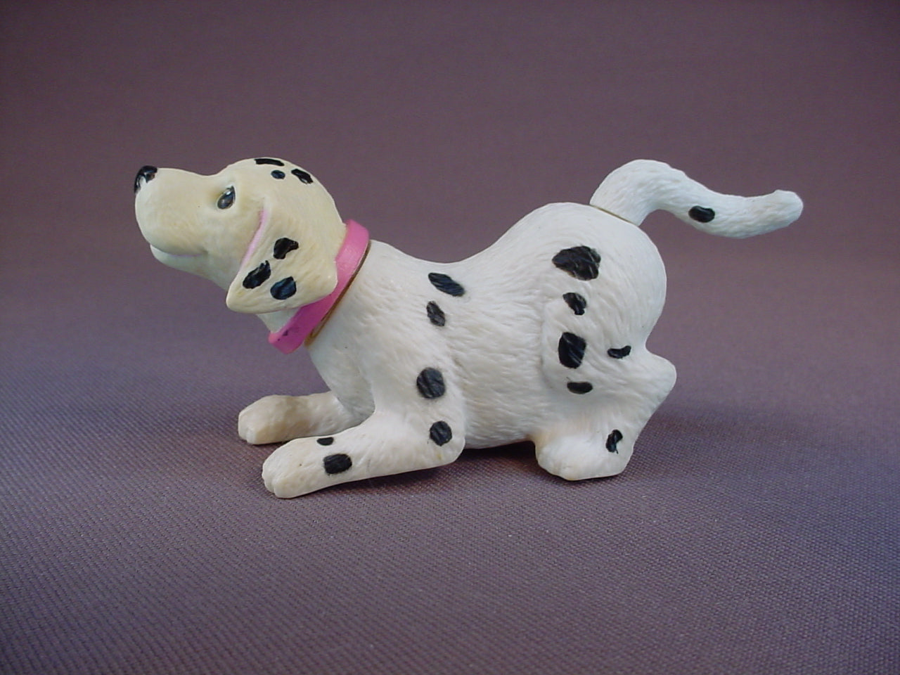 Barbie Bobbin Bow Wows Dalmatian Bobblehead Puppy Dog, The Head Is A Bit Yellowed, Bobble Head, Nodder, #67388, 2001 Mattel