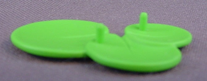 Playmobil Light Or Linden Green Lily Pad With 3 Leaves And 2 Studs, Lilypad, 3015 3016 3229 3240 3283 3896 4008 4056