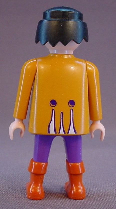 Playmobil Adult Male Captain Silversword Figure In An Orange Coat With Purple Accents On The Front