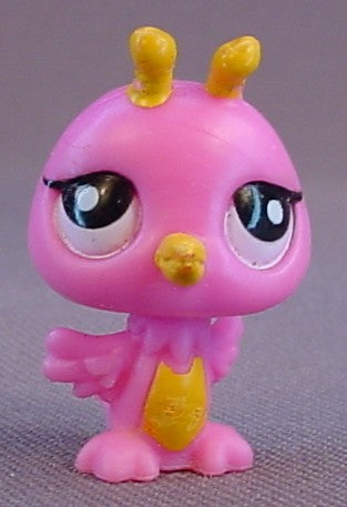 Littlest Pet Shop #2723 Pink Fairy Companion With Yellow Antenna, Rainbow Shimmering Sky Park, LPS, Hasbro