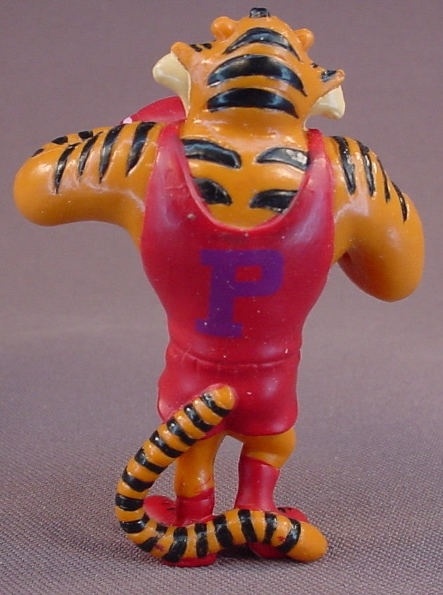 Beckers Variety Store Punchy Tiger Dressed As A Boxer PVC Figure, 2 3/4 Inches Tall, Becker's Advertising Mascot, Vintage, 1980's