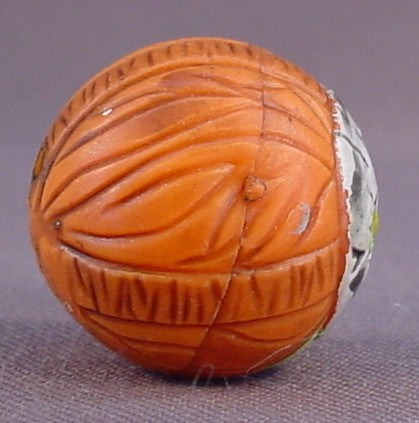 Maniac Orbs Orange Super Maskiac Ball, Supreme, 1 Inch In Diameter, Orbital Federation, Rare, Similar To Madballs But Smaller And Solid Rubber