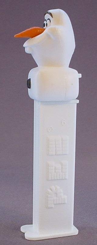 Pez Disney Frozen Olaf The Snowman, White Stem, Pez Candy Dispenser