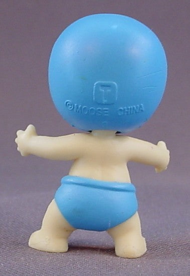 Baby Twozie Wobbles Figure With A Blue Penguin Hat, Season 1, Two Cool, Rare, 2016-2017 Moose, Twozies, The Head Turns, Doll, T1-064