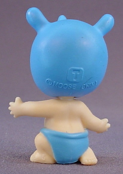 Baby Twozie Riley Figure With A Blue Rhinoceros Rhino Hat, Season 1, Two Adventurous, 2016-2017 Moose, Twozies, The Head Turns, Doll, T1-027