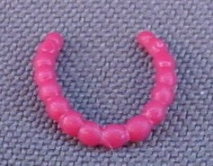 Playmobil Dark Pink Or Red Beaded Choker Necklace, 3020 3660 4249 4253 4304 4656 4936 5028 5063 5142