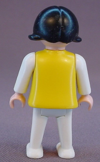 Playmobil Female Girl Child Classic Style Figure With A Yellow Torso, White Arms Legs & Feet