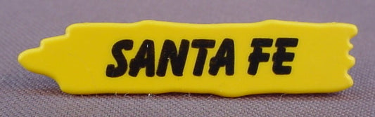 Playmobil Yellow Western Style Santa Fe Sign With A Clip To Attach To A Tree Trunk, 3748