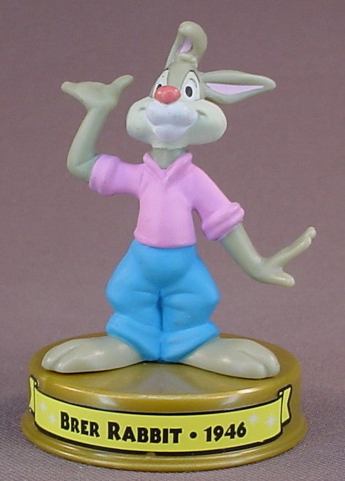 Disney 100 Years Of Magic Brer Rabbit PVC Figure On A Base, Walt Disney World, Song Of The South Movie