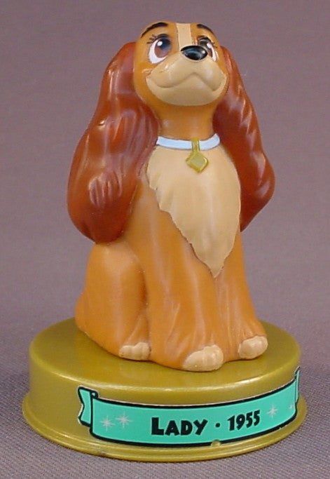 Disney 100 Years Of Magic Lady PVC Figure On A Base, Walt Disney World, Lady & The Tramp Movie