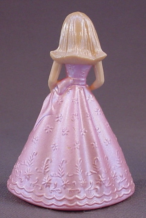 Barbie Princess PVC Figure Holding A Rose, 2 7/8 Inches Tall, Mattel, Possibly 1990