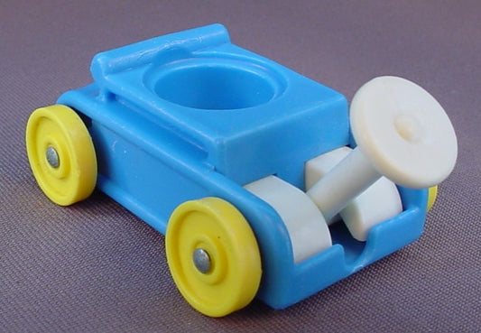 Fisher Price Vintage Blue Wagon With Yellow Wheels, 656 Play Family Little Riders, Little People LP