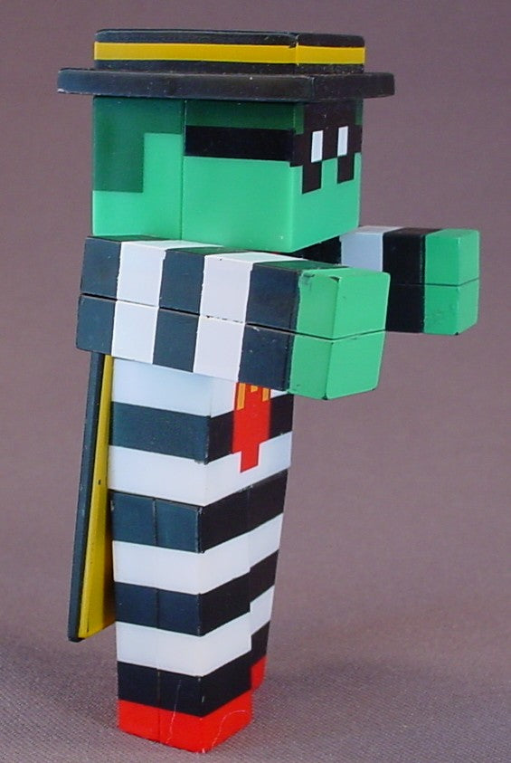 Minecraft Zombie Hamburglar Figure, 4 Inches Tall, 2025 McDonalds Minecraft Movie Series