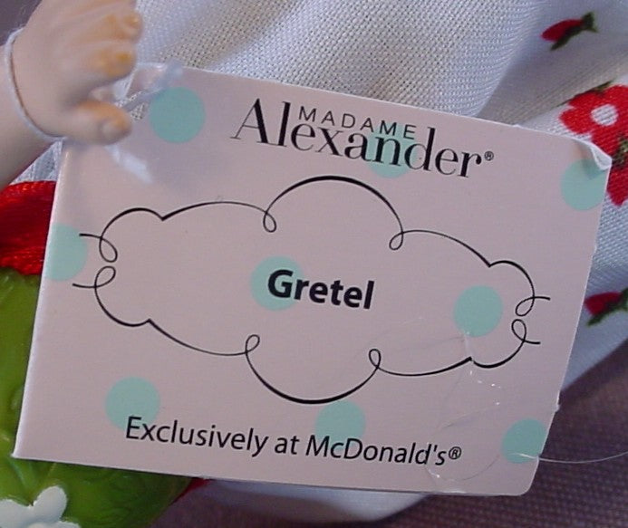 Madame Alexander Gretel Story Book Doll With The Paper Tag, 5 Inches Tall, 2010 McDonalds