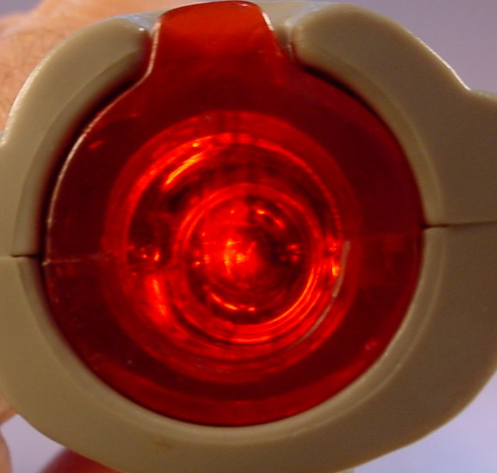 Brother Bear Movie Light Up Totem Toy, The Semi Transparent Part Extends Up From The Top, Press The Button To Make It Light Up, 2003 McDonalds