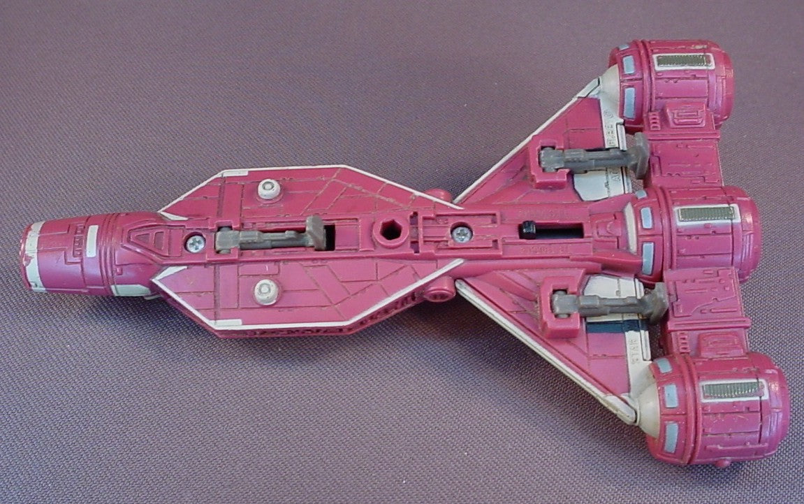 Star Wars Micro Machines Action Fleet Consumer Class Republic Cruiser, It Is Missing The Cockpit Cover, 1998 Galoob, 5 3/4 Inches Long