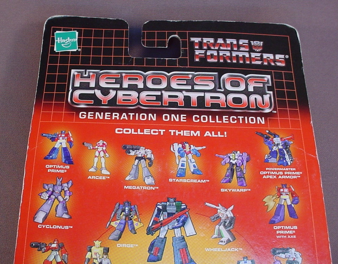Transformers Heroes Of Cybertron Autobot Espionage Team Figures In The Original Sealed Package, Generation One Collection, 2001 Hasbro, With The Right Leg Of Fortress Maximus