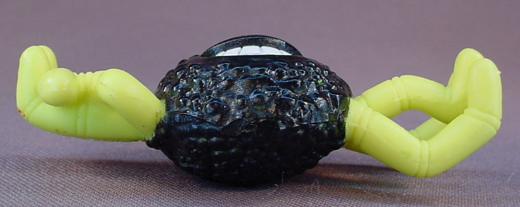 Checkers Restaurant 1995 Creepy Strawlers Yellow & Black Spider Figure Toy, Slides Onto A Straw, 3 Inches Wide