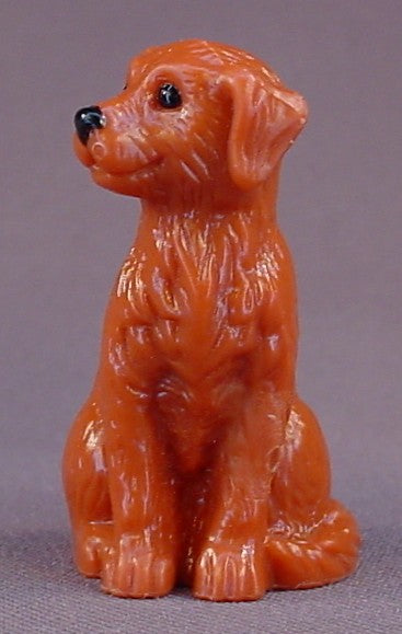 Fisher Price Loving Family Pet Dog Figure For A Special Edition Townhouse, Reddish Irish Setter, 2 Inches Tall, 2000 Mattel