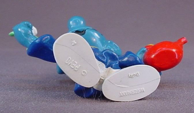 Alchemist Smurf Holding A Potion PVC Figure, #20116, 1980 Peyo Bully, West Germany, Smurfs, Vintage, Figurine