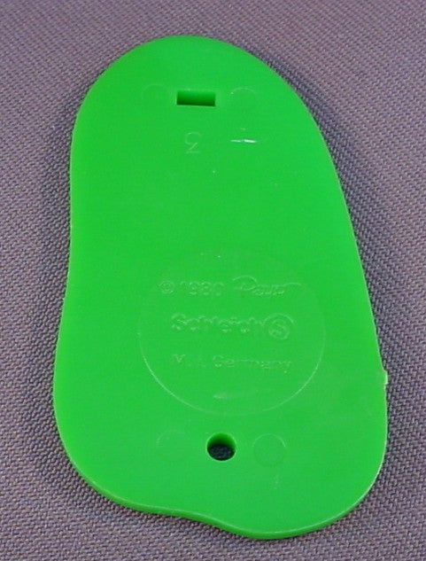 Green Base For A Basketball Smurf Figure From The Super Smurfs Series, #40512, 1980 Peyo Schleich, West Germany