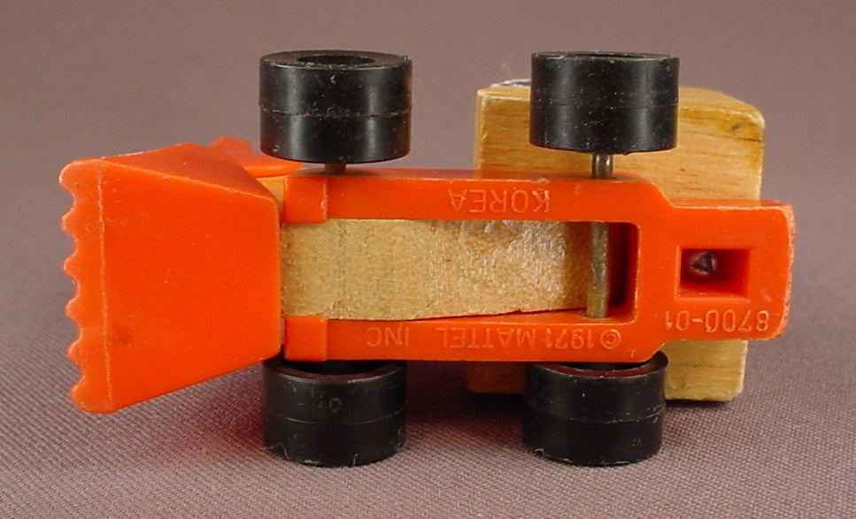 Mattel Wooden Putt Putt Train Excavator Or Digger Toy, 1971 Mattel, Korea, Wood, Putt-Putt