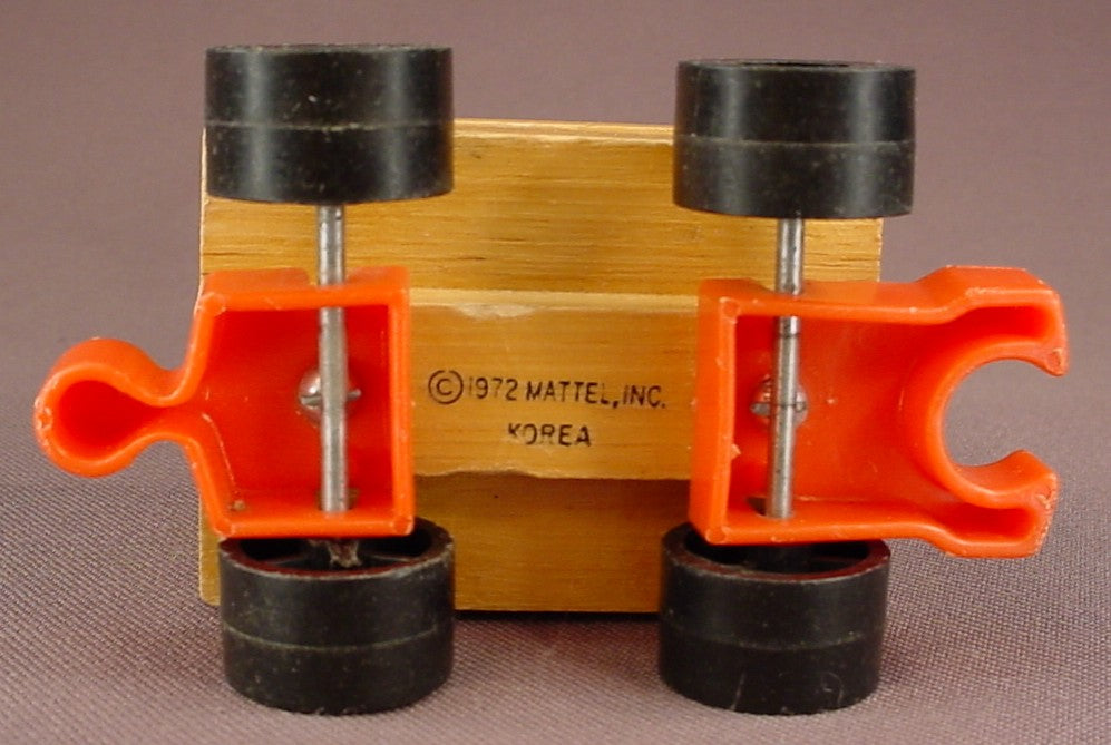 Mattel Wooden Putt Putt Train Caboose Toy, 1972 Mattel, Korea, Wood, Putt-Putt