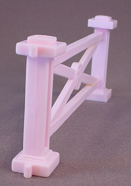 Littlest Pet Shop Vintage Pink Rail Fence From A Playful Ponies Shy Shetlands Set, 1993 Kenner