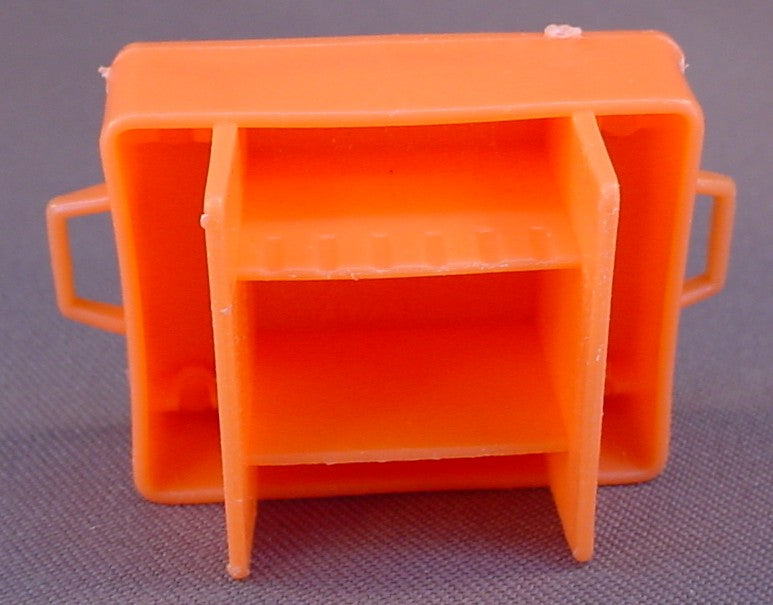 Barbie Vintage Orange Grill Or BBQ With The Litho Sticker Intact, From A Beach Scene Play Pak #2319, 2 1/2 Inches Long, 1978 Mattel, Barbeque