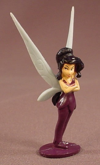 Disney Fairies Vidia Fairy PVC Figure On A Base, 2 Inches Tall, Tinkerbell, Figurine