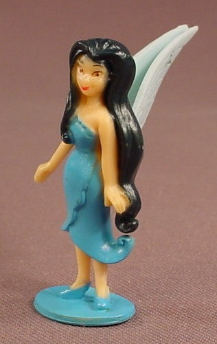 Disney Fairies Silvermist Fairy PVC Figure On A Base, 2 Inches Tall, Tinkerbell, Figurine