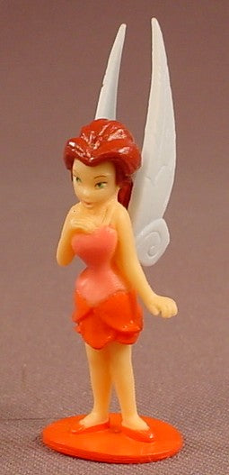 Disney Fairies Rosetta Fairy PVC Figure On A Base, 2 Inches Tall, Tinkerbell, Figurine