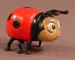 Disney Fairies Prilla The Ladybug PVC Figure, 1 Inch Long, Fairy, Tinkerbell, Figurine