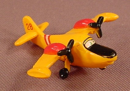 Disney Planes Lil Dipper Water Bomber Air Attack Airplane PVC Figure, 2 Inches Long, Disney Cars