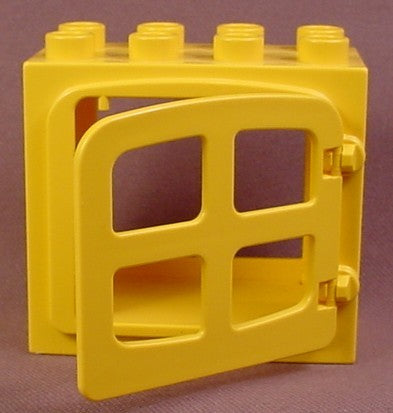 Lego Duplo 2332 Yellow Raised Rim Door Frame 2X4X3 With 4809 Yellow