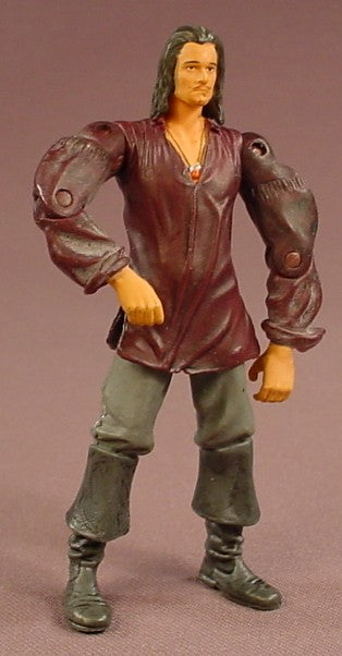 Disney Pirates Of The Caribbean At World's End Will Turner Action Figure, 3 3/4 Inches Tall, 2007 Zizzle