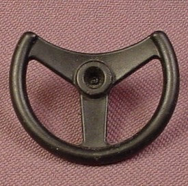 Playmobil Black Part Round Steering Wheel, 3018 3069 3074 3097 3162