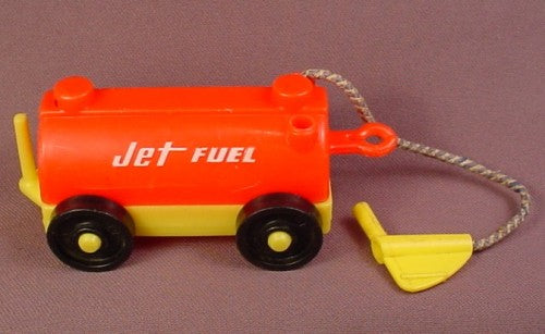 Fisher Price Vintage Red Orange Jet Fuel Tanker Tram Car, 996