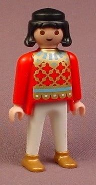Playmobil Adult Male Fairy Tale Bride Groom Figure In A Red Shirt