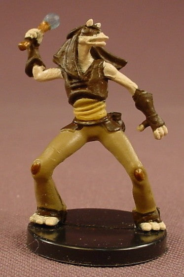 Star Wars Miniatures Gungan Soldier Figure With The Card, 26/60, Knights Of The Old Republic