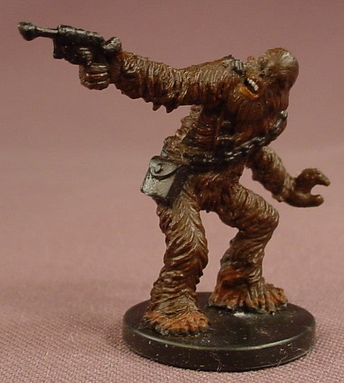 Star Wars Miniatures Wookie Scoundrel Figure With The Card, 19/40, The Clone Wars Series