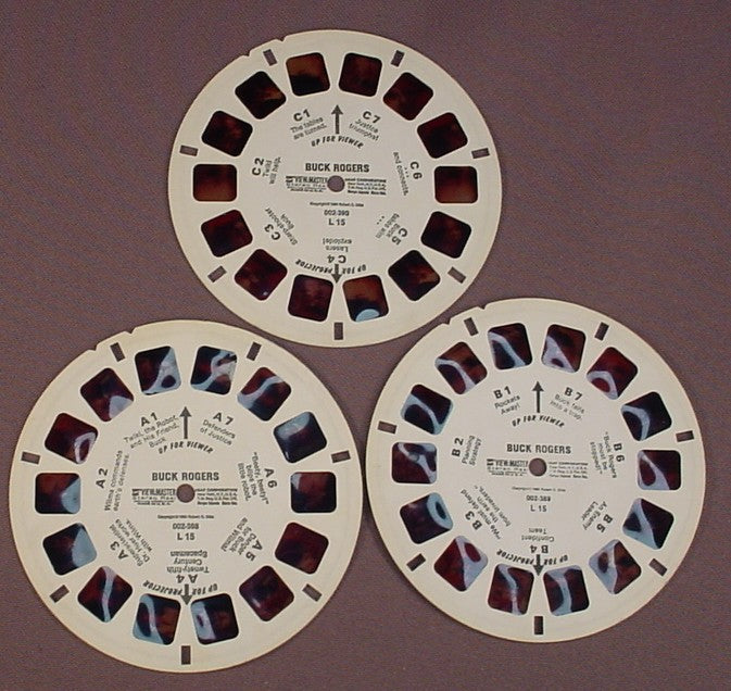 View-Master Set Of 3 Reels, Buck Rogers – Ron's Rescued Treasures