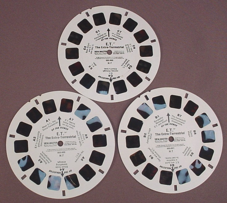 View-Master Set Of 3 Reels, E.T. The Extra-Terrestrial Movie