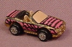 Micro Machines 1989 '80s Camaro Convertible, Purple With Gold Glitt