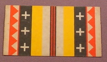 Playmobil Rectangular Rug Or Carpet Orange Black & Red